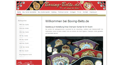 Desktop Screenshot of boxing-belts.de