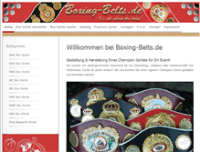 Tablet Screenshot of boxing-belts.de